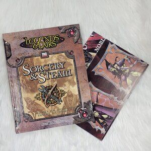 Legends & Lairs Sorcery & Steam DnD Book w/Poster Dungeons and Dragons D20 RPG